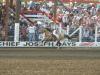 Miss Rodeo Oregon 2011 Mackenzie Carr riding Chex during the 2011 Chief Joseph Days Rodeo in Grand Entry and Run Ins!